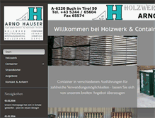 Tablet Screenshot of hauser-container.at